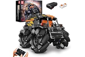 Mould King 20017 Technik Geländewagen Modell, 617 Teile Ferngesteuerter All Terrain Fahrzeug Bausteine für Erwachsene und Kinder, mit Fernbedienung und App Dual Control