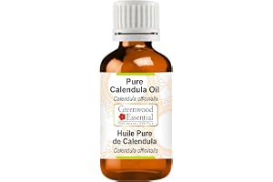 Greenwood Essential Ren ringblomma olja (Calendula officinalis) 100 % naturlig terapeutisk kvalitet 15 ml (0,50 oz)
