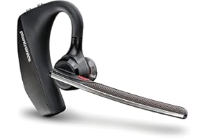POLY by HP (Plantronics) Voyager 5200 Wireless Headset - Single-Ear Bluetooth Headset w/Noise-Canceling Mic - Ergonomic Design - Voice Controls - Lightweight - Connect to Mobile/Tablet via Bluetooth