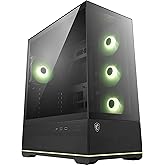 MSI MAG PANEL 110R PZ TEMPERED GLASS 3X120MM 1X120MM ARGB FAN ATX PANORAMIC GAMING COMPUTER CASE