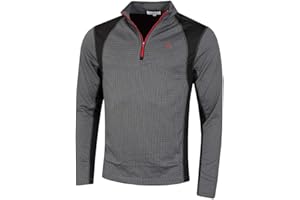 Calvin Klein Mens 2025 Micro Grid CK 1/2 Zip Mid Layer Baselayer