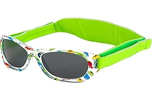 Kiddus Gafas de Sol Bebe 0-24 meses. Protección UV400. Gafas niña 1-2 años. Gafa sol niño 12 meses. Correa ajustable.