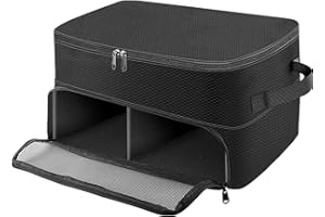 JAMHEXOU Golf Trunk Organizer Travel Bag Car Golf Accessories Storage Bag Men's Golf Gear Locker Shoe Organizer Bag Storage Ideal for Golf Enthusiasts Gifts