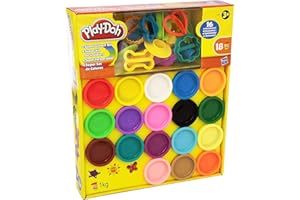 PLAYSKOOL Play-Doh Super Color Kit, 18 Fun Colors, 16 Tools and Accessories