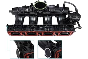 AULINK (OEM Parts) Engine Intake Manifold (2.0L L4) Assembly with MAP Sensor for Audi A3 TT, for 2008-2017 Volkswagen/VW CC Beetle EOS GTI Jetta Passat Tiguan, 06J133201BD 06J133201BH 06J133201AS