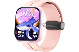 BLUESHAWEU for Slothcloud KIds Smartwatch 1.5 Inch H97 Band,Soft Silicone Magnetic Buckle Sport Replacement Straps Compatible with Slothcloud watch H97 1.5"/YOUSOKU H97 Kids Smart Watch for Boys Girls