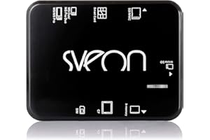 Sveon SCT016M - Multilector de Tarjetas de Memoria, Tarjetas SIM, Compact Flash y DNIe para Windows y Mac