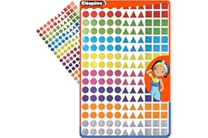 CLÉOPÂTRE Gommettes holographiques 8 couleurs, 216