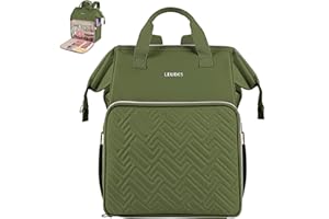 Leudes Sac à dos à tricoter, organiseur de fil à tricoter, grand sac fourre-tout, cadeau de Noël, étui pour transporter des projets, aiguilles à tricoter