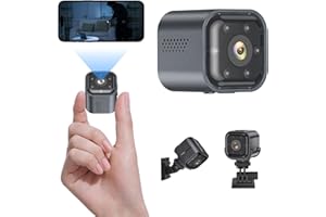 WORHUDY Mini Camera Spy Hidden Camera - 4K HD Wifi Security Camera w/Dual-Way Talk, Motion Detect, Night Vision Perfect Mini Camera for Home Security & Nanny Cam