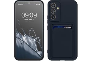 kwmobile Funda Billetera Compatible con Samsung Galaxy A54 5G Funda con Tarjetero - Carcasa Cartera Protectora con Espacio para Tarjeta - Azul Oscuro