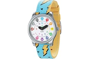 Twistiti Reloj Colorido y Didáctico para los Niños con Esfera Fácil de Leer, Resistente al Agua hasta 50M, Correas Intercambiables