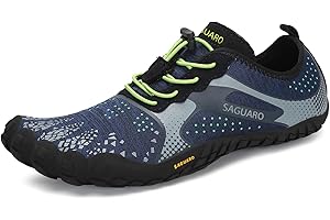 SAGUARO Herren Damen Barfußschuhe - Atmungsaktiv rutschfest Barfussschuhe - mit Breite Zehenbox und Zero-Drop Sohle,Gr.35-48 EU