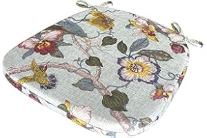 uyeoco Cuscino Per Sedia Da Pranzo, Cuscino Per Sedia Cuscini Per Sedia,Cuscini Per Sedia Da Pranzo Trapezio,Con Lacci Cuscino Confortevole Resistente, Facile Da Pulire(#21,40X38X33X5cm)