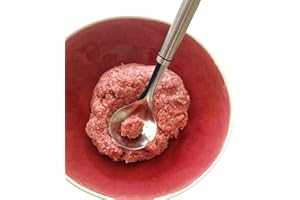 ChicHouse – Mestolo Forato in Acciaio Inox con Manico Lungo – Accessorio Cucina Multifunzionale per Polpette, Verdure, Carne da Brodo – Con Foro per Appenderlo