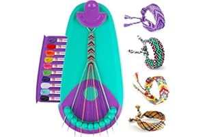 TACOPET Kit per Braccialetti Ragazza, Braccialetti Amicizia Bambini 5-12 Anni, Kit Artigianali Bracciali Intrecciati Tessuto Braccialetto Fai da Te, Idee Regalo Bambina 6 7 8 9 10 11 12 Anni Compleanno