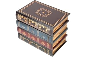 LENTLY Scatola per Libri Finti Decorativi Vintage, Elegante Scatola Portaoggetti Decorativa Vintage per Libri Finti, Decorazione per Scaffale Riempita Libro di Simulazione (Modello B