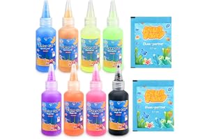 SanLeben Magic Aqua Celz 10 st gel påfyllningsset, innehåller 8 flaskor färggel, Magic Water Elf för barn 4 5 6+, födelsedag