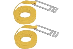 Mumusuki 2Pcs Beehive Belt Portable Fixed Tightening Beehive Bundling Beekeeping Accessory High‑Strength Silk Webbing (yellow)