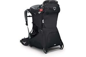 Osprey Poco Portabebés - Cabina de lujo para niños - Protección solar incorporada - Suspensión transpirable - Almohadilla para baba lavable a máquina