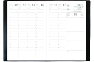 AGENDA DISCOUNT Agenda économique scolaire - 10x15 cm - SCOLEX ML Alpha noir - 1 semaine sur 2 pages vertical - 2025/2026 Septembre à Septembre