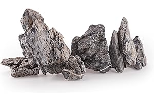 TM Aquatix Pierre d'aquarium la Roche Naturel Décoration (10kg, Grey Mountiuan)