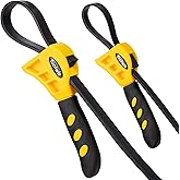 Toolwiz bant anahtarı, 2 parça, filtre anahtarı, kauçuk boru anahtarı, üniversal, maksimum 150 mm çapa kadar ayarlanabilir, s