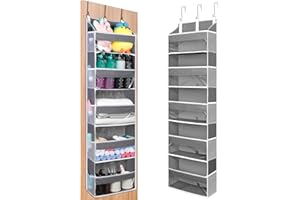 Cozary Organizer da Porta con 5 Tasche, Organizer Pieghevole Salvaspazio, Portaoggetti Sospeso per Bagno, Cucina, Camera da Letto, Cameretta, Campeggio, Dormitorio