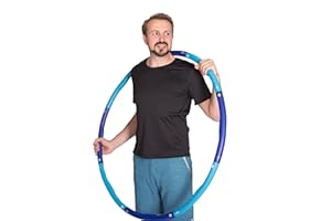 Hoopomania Light e Weight Might Hoop Cerchio Hula Hoop con Rivestimento in gommapiuma, 1.2-2.0 kg