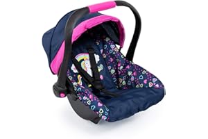 Bayer Design 67917AB Giocattolo, Seggiolino Auto Easy Go, Adatto per la Carrozzina per Bambola Neo Vario con cintura, Blu, Rosa