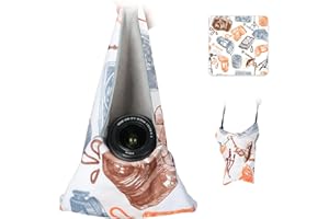 TARION Envoltura Protectora para Lente de cámara: paño Autoadhesivo mágico, Suave y Firme Grueso para Almacenamiento de Dispositivos tecnológicos