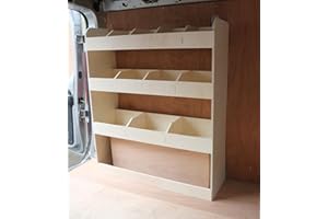 Vanify Estanterías para Furgonetas - Se Ajusta a Renault TRAFIC L1 2001-14 Estantería Trasera para el Lado del Conductor