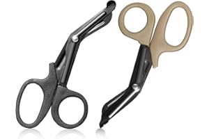 CUNQN Verbandscheren Edelstahl Verbandschere 7,5 Zoll Emt und Trauma Schere Medizinische Scheren für Krankenschwester Erste Hilfe Notfallrettung 2 Stück
