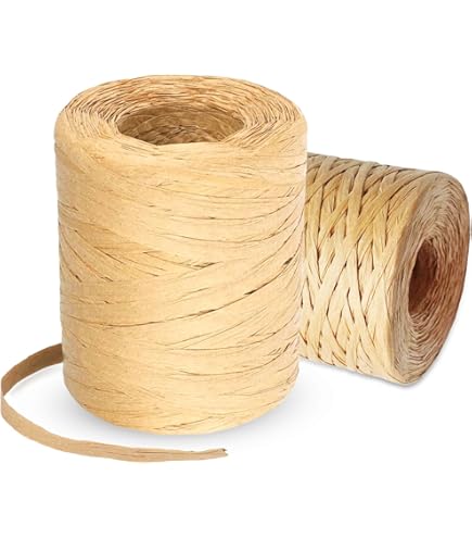 Clairefontaine - Ref 196006C - Natuurlijke Raffia bal - 50g bal, synthetisch polypropyleen materiaal - geschikt voor decoratie, inpakken geschenken en knutselen - rood