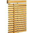 My Home Store PVC window Venetian Blind Blinds Easy Fit Trimmable Fittings Window Treatment Shutter Twist Open Close (Teak-Wood Grain Effect, 180cm wide (70.86") x 213cm Drop)