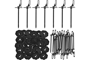 VOTHEN Solar Panel Guard Clips, 35 mm Nylon Solar Panel Wire Fence Fasteners Fence Panel Clips Animal Guard Fastener Clips for Solar Panel Bird Wire Pigeon Fence, 50 Packs