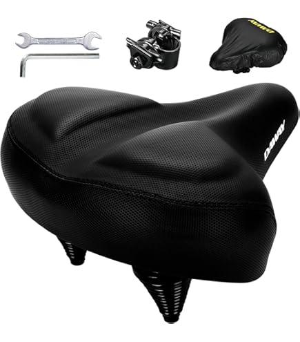 Extra Breiter Fahrradsitz Memory Foam bergroer Fahrradsattel Memory Foam Extra  Breit  Bequem Fr Damen & Herren