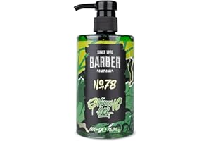 BARBER MARMARA Żel do golenia dla mężczyzn nr 78 – męski żel do golenia przezroczysty 500 ml – żel do golenia konturów brody – optymalne ślizganie – chłodzi skórę