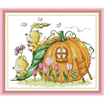 ABEUTY Kreuzstich Set – Indischer Aquarell-Elefant Auf 14 CT Stoff, Gestempelt Oder Ungestempelt (Anfänger & Fortgeschrittene)