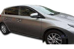 J&J AUTOMOTIVE | Windabweiser Passend Für Auris 2, 5-Türer 2013-2018, Heko Regenabweiser, Schwarz, Getönt, Set 2-Teilig, Vorne, Aerodynamisch, Einfache Montage, Befeistigung mit Clips