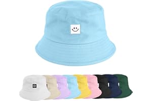 heekpek Cappello da Pesca,Cappello da Pescatore Donna Uomo Pieghevole Bucket Hat Cotone Cappello Protezione del Sole Cappucci Casual Secchio Cappello