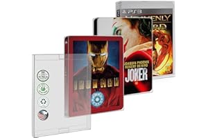 MALKO 10 Pack Steelbook Protector Case. Compatible with: 4K UHD | Blu-Ray | Arrow Video w/Slipcover | Criterion Blu Ray Case | PS3 PS4 PS5 Games & Steelbooks