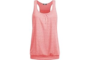 UNibelle Tank Top Camiseta de Yoga para Mujer Top Deportivo Camiseta sin Mangas Racerback Fitness Top, S-XXXL