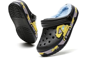 CERYTHRINA Fleece-Futter Clogs Kinder Gefüttert Hausschuhe Jungen Mädchen Winter Plüsch Lined Pantoletten Warme Gartenclogs