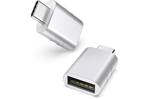 Syntech Adattatore da USB C a USB, Adattatore USB-C, Conversione da Thunderbolt 4/3 a USB 3.1/3.0/2.0 per MacBook Pro 2021 MacBook Air 2020, Galaxy S9/S8/Tab S3, argento