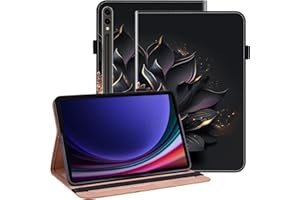 GLANDOTU Coque pour Samsung Galaxy Tab S10 Ultra/S9 Ultra/Tab S8 Ultra 14.6",Étui Housse de Protection Ultra Fin en Cuir PU avec Fonction Support pour Samsung Galaxy Tab S10 Ultra -Violet Lotus