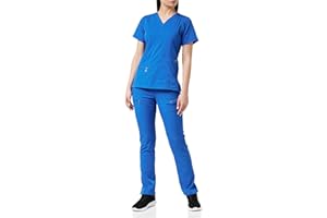 ADAR UNIFORMS Adar Pro Breakthrough Plus Scrub Set for Women - Enhanced V-Neck Top & Multi Pocket Pants