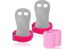 FINGER TEN Gants Gym Enfant/Adulte Manique Protection Paumes with Bracelets de Sport Bande Paire, Gants Protection Paumes pour Exercice Traction/Crossfit/Barre/Gymnastique