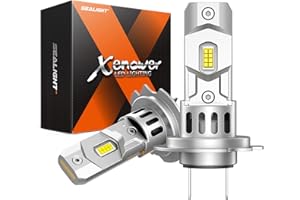 SEALIGHT Lampadine H7 LED per Fari Auto 18000LM 6500K Bianco Freddo 500% Kit di Conversione LED Anabbaglianti e Abbaglianti Luminosi, Sostituisce Lampade Alogene, 2 Pezzi