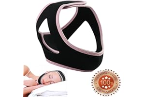 AMAZING MALL Mentonnière anti-ronflement réglable pour femme